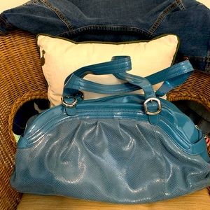 NWOT⭐️Beautiful blue Max bag with extra mini bag sunflower design